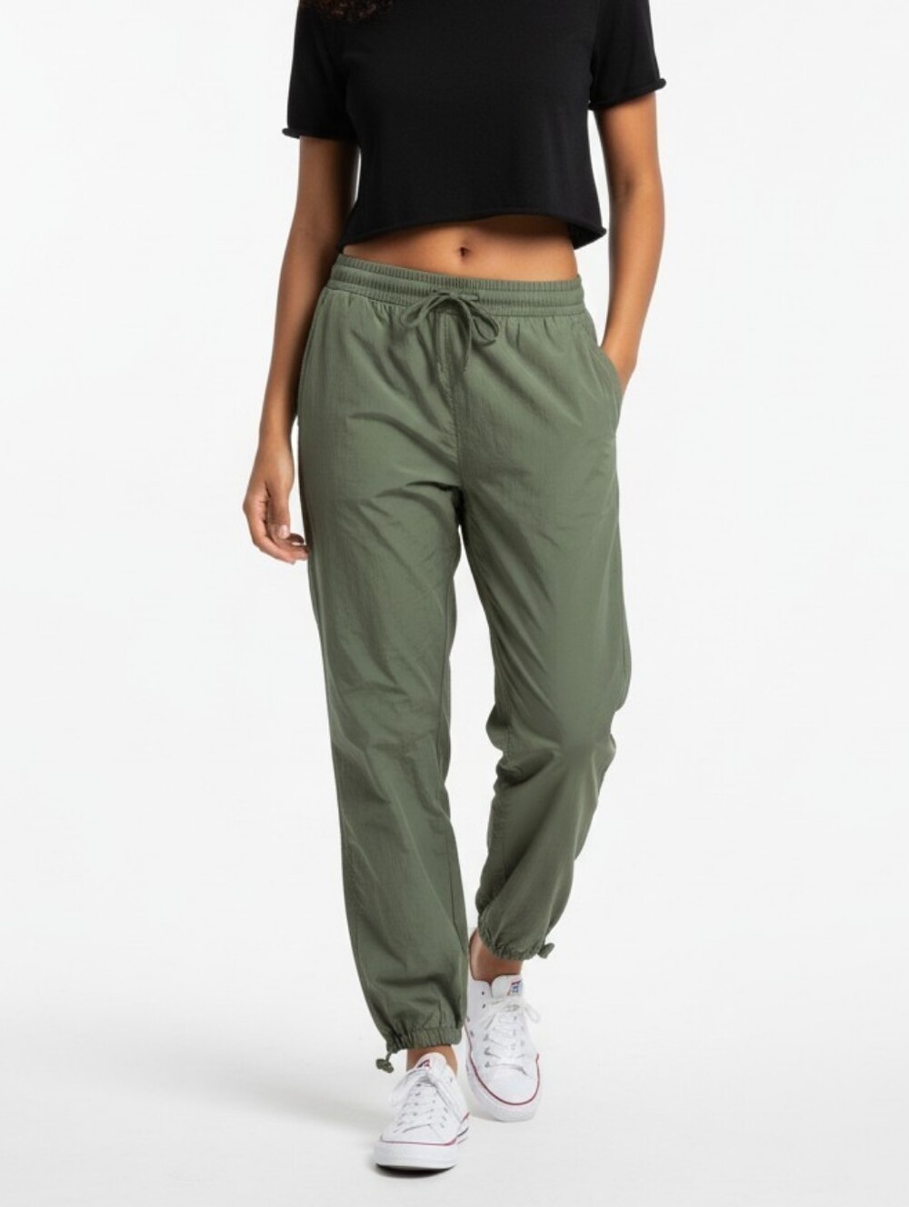 Aritzia TNA Army Green Utility Pants